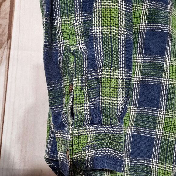 J. Crew Shirt Mens Size Small Green &‎ Blue Classic Core - Picture 3 of 7